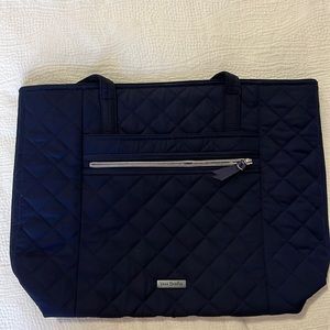 Vera Tote in Navy Performance Twill